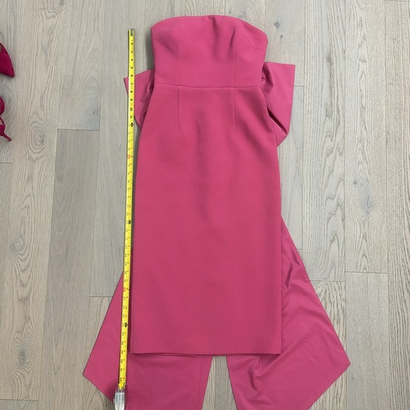 Rebecca Vallance Anais Bow Midi Dress, Rose Pink, 8 UK/ 4US - Picture 6 of 16